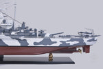 USS Alabama BB 60 – Handcrafted Naval Warship Model – Wooden Base