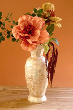 capiz shell vase