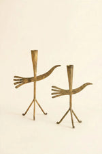 bird taper candle holders,