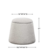 Uttermost Gumdrop contemporary ottoman for living room