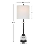 3-way socket buffet lamp