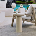 Sculptural garden accent table