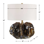 Artisan Style Brown Table Lamp