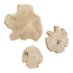 Handcrafted Panels Kalani Outdoor Bleached Wall Decor Set of 3