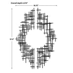 Uttermost Contemporary Metal Wall Grid Set for Living Room Decoration