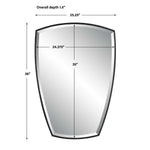 Contemporary Decorative Mirror – Uttermost Crest Curved Design