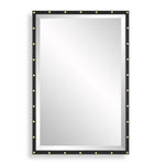 Matte Black and Brass Industrial Mirror for Bathroom – 35.875” x 24” by Uttermost