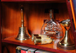Fire Last Call Hand Bell – Engraved Brass Bell – 10.5