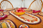 Rustic Fall Oval Table Runner Braided Jute 13