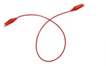 18-Gauge Insulated Alligator Clip Cords – 36 Inch Red (Set of 10)