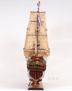 Decorative Wooden Ship – 26 in Friesland Model – Handcrafted Nautical Display