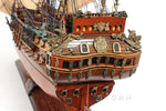 Wooden Display Ship – Friesland Admiral Line 26 in – Handcrafted Dutch Vessel