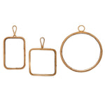 Cane and Mirror Wall Decor Set