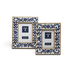 Indigo Floral Picture Frame Set of 2