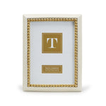 Gold Photo Display Frame - Beaded Resin Detail