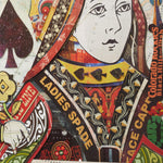 Framed King and Queen Playing Card Art