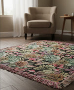 Woven Tapestry Throw Blanket – Dark Succulents 100% Cotton 50x60 Inch