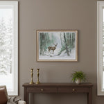 Framed Forest Deer Wall Décor