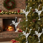 Christmas Ice Skater Ornament Collection – Clear Acrylic Tree Accents