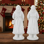 Elegant White Santa Decor
