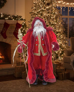 Red and Gold Santa Holiday Decor