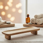 Brown Mango Wood Tray Set