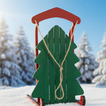 Christmas Wood Pine Tree Sled
