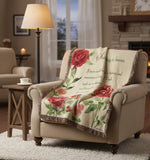 50 × 60 in Cotton Tapestry Throw – Stairway To Heaven Floral Design