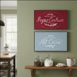 Christmas Kitchen Cocoa and Cookies Wall Art (Set of