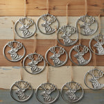 Rustic Stag Head Ornaments