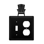 Double Adirondack Wrought Iron Switch & Outlet Cover