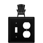 Black Iron Lakehouse Chair Wall Plate