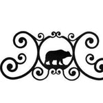 Cabin Wall Decor – Metal Bear Plaque – 11