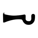 Wrought Iron Center Curtain Rod Support for 3/4-Inch Rods
