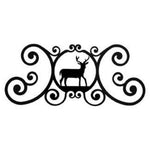 Rustic Cabin Wall Plaque – Iron Deer Design – 11