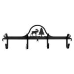 Lodge Inspired Moose & Pine Wall Hook Rack