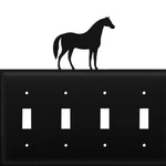 Rustic Western Horse Wall Plate