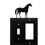 Black Iron Equestrian Wall Plate