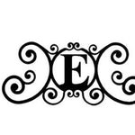 Metal House Plaque – Letter E – 11