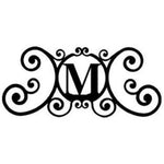 Farmhouse Style Letter M Entryway Wall Plaque