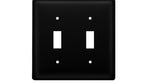 Rustic Leaf Fan Switch Plate – Wrought Iron Accent