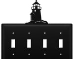 Black Iron Nautical Multi-Switch Wall Plate