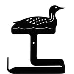 Black Iron Wildlife Loon Bathroom Tissue Holder