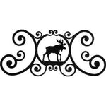 Rustic Cabin Wall Plaque – Iron Moose Design – 11