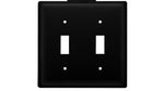 Whimsical Double Outhouse Switch Plate – Wrought Iron Accent