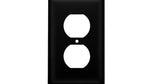 Decorative Single Outlet Cover with Pine Tree Silhouette