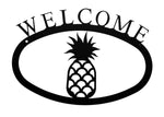 Rustic Pineapple Wall Welcome Sign