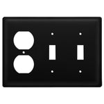 Minimal Black Switch Plate Wrought Iron Outlet Cover
