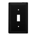 Simple Single Switch Cover – Plain Iron – 4.63 In Height – Rustic Wall Plate by Village Wrought Iron Inc.