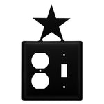 Black Wrought Iron Star Wall Plate